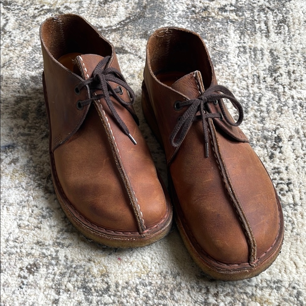 Men's Vintage Brown Leather Shoes